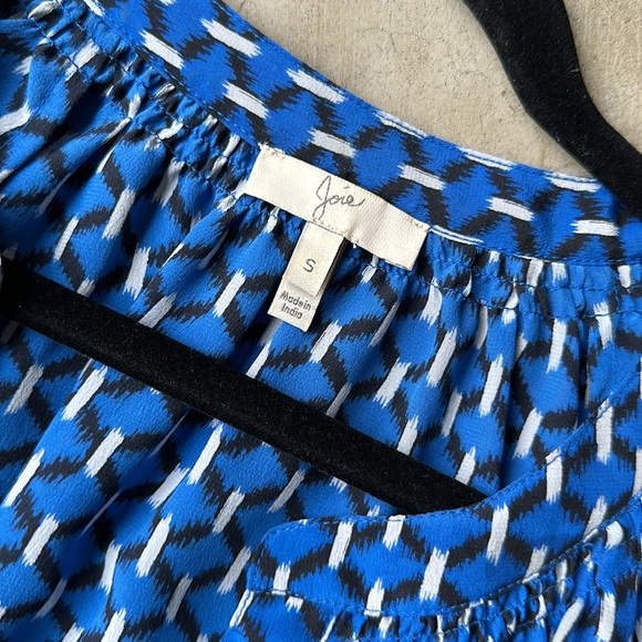 JOIE 3/4 slv printed silk shirt - Picture 2 of 7